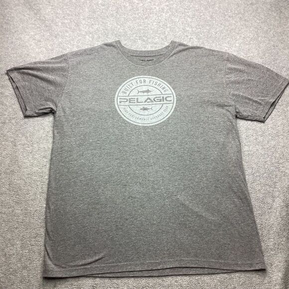 Pelagic Other - Pelagic‎ Fishing Built For Fishing Offshore Shirt Stretch Mens Size XXL 2XL Gray